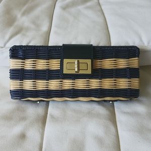 J. Crew Straw Clutch